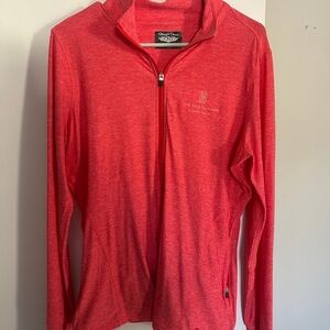 Straight Down The Ritz-Carlton Laguna Nigel Women's Red Long Sleeve 1/4 Zip